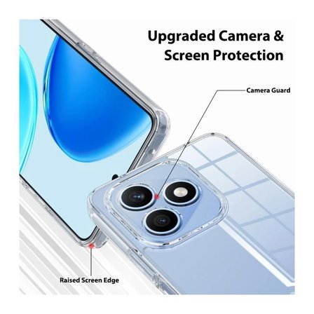 Honor X8D 4G Uyumlu Silikon Kılıf - Pastel Renk Tonu Kamera Korumalı Esnek Kapak - Şeffaf