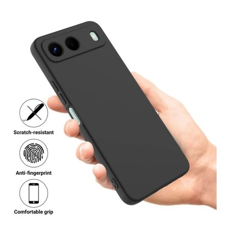 Infinix Hot 60i 5G Uyumlu Silikon Kılıf - Pastel Renk Kamera Korumalı Esnek Kapak - Lacivert