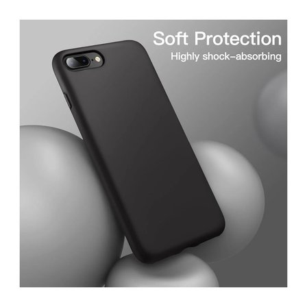 Apple iPhone 7 Plus Uyumlu Silikon Kılıf - Pastel Renk Tonu Kamera Korumalı Esnek Kapak - Pembe