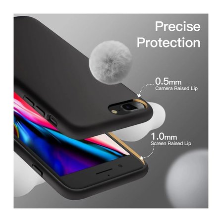 Apple iPhone 8 Plus Uyumlu Silikon Kılıf - Pastel Renk Tonu Kamera Korumalı Esnek Kapak - Mürdüm