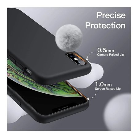 Apple iPhone X Uyumlu Silikon Kılıf - Pastel Renk Tonu Kamera Korumalı Esnek Kapak - Mürdüm