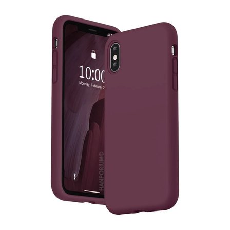 Apple iPhone XS Max Uyumlu Silikon Kılıf - Pastel Renk Tonu Kamera Korumalı Esnek Kapak - Bordo