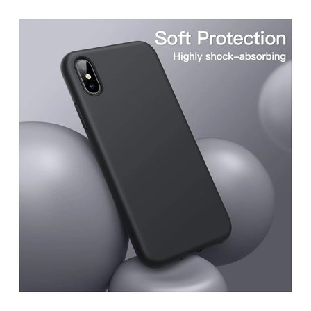 Apple iPhone XS Max Uyumlu Silikon Kılıf - Pastel Renk Tonu Kamera Korumalı Esnek Kapak - Gri