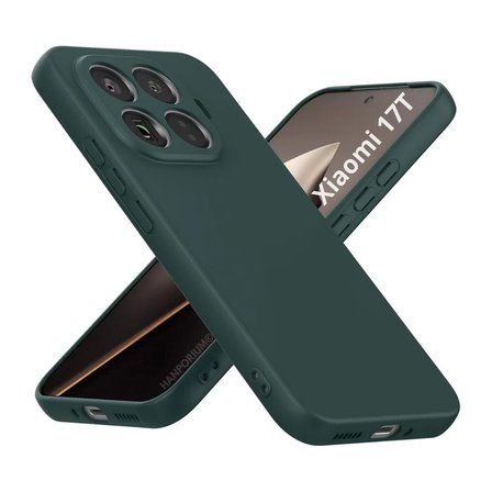 Xiaomi 17T Uyumlu Silikon Kılıf - Pastel Renk Tonu Kamera Korumalı Esnek Kapak - Yeşil
