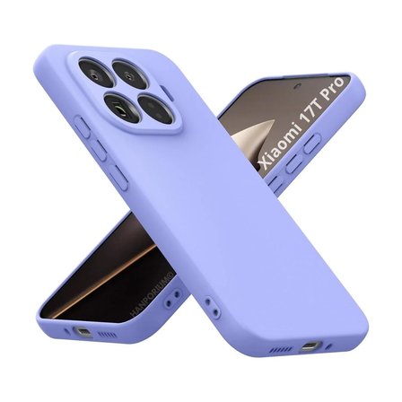 Xiaomi 17T Pro Uyumlu Silikon Kılıf - Pastel Renk Tonu Kamera Korumalı Esnek Kapak - Lila