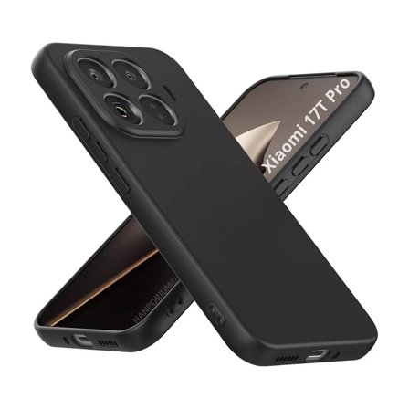 Xiaomi 17T Pro Uyumlu Silikon Kılıf - Pastel Renk Tonu Kamera Korumalı Esnek Kapak - Siyah