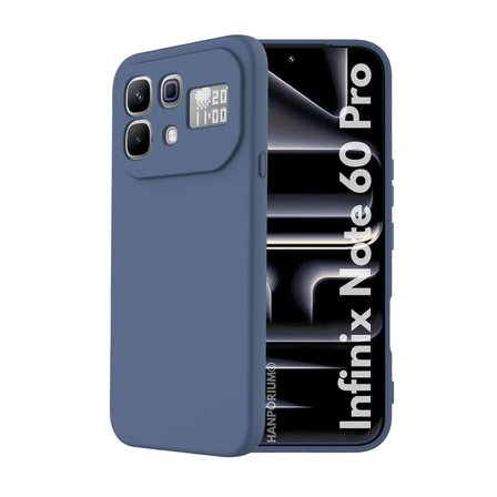 Infinix Note 60 Pro Uyumlu Silikon Kılıf - Pastel Renk Tonu Kamera Korumalı Esnek Kapak - Lacivert