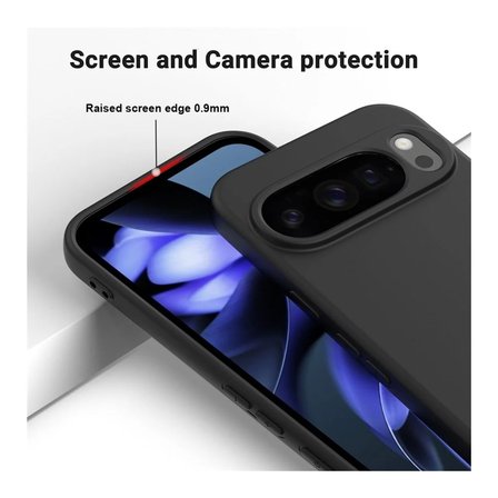 Google Pixel 10 Pro Uyumlu Silikon Kılıf - Pastel Renk Tonu Kamera Korumalı Esnek Kapak - Lacivert