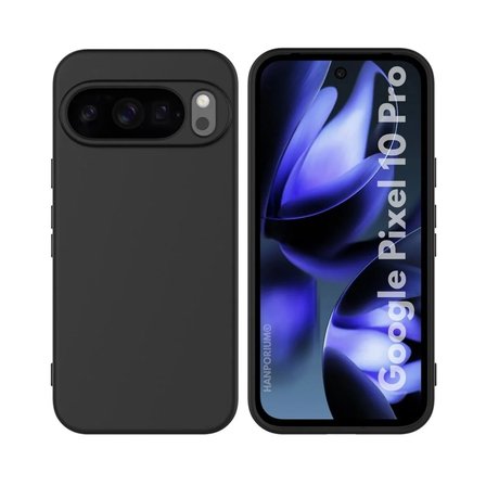 Google Pixel 10 Pro Uyumlu Silikon Kılıf - Pastel Renk Tonu Kamera Korumalı Esnek Kapak - Siyah