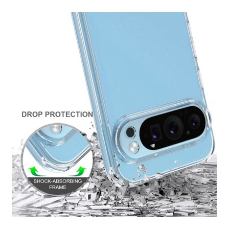 Google Pixel 9 Pro XL Uyumlu Silikon Kılıf - Pastel Renk Kamera Korumalı Esnek Kapak - Şeffaf
