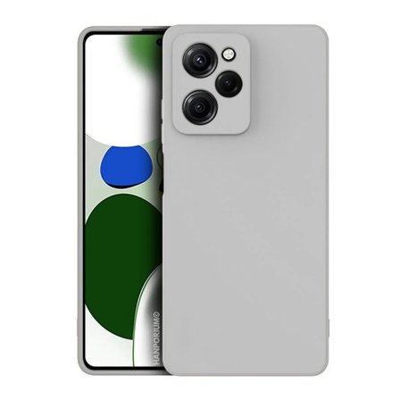 Poco X5 Pro 5G Uyumlu Silikon Kılıf - Pastel Renk Tonu Kamera Korumalı Esnek Kapak - Gri