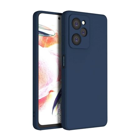 Poco X5 Pro 5G Uyumlu Silikon Kılıf - Pastel Renk Tonu Kamera Korumalı Esnek Kapak - Lacivert