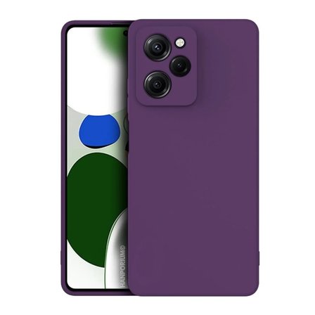 Poco X5 Pro 5G Uyumlu Silikon Kılıf - Pastel Renk Tonu Kamera Korumalı Esnek Kapak - Mor