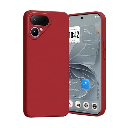 Tecno Pova Curve 2 5G Uyumlu Silikon Kılıf - Pastel Renk Tonu Kamera Korumalı Esnek Kapak - Kırmızı