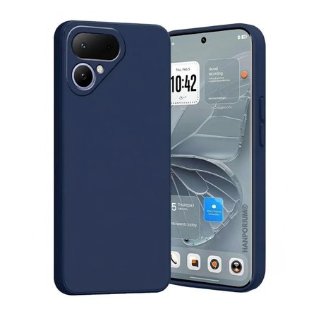Tecno Pova Curve 2 5G Uyumlu Silikon Kılıf - Pastel Renk Tonu Kamera Korumalı Esnek Kapak - Lacivert
