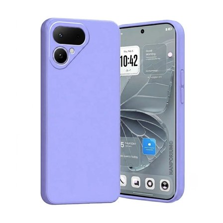 Tecno Pova Curve 2 5G Uyumlu Silikon Kılıf - Pastel Renk Tonu Kamera Korumalı Esnek Kapak - Lila