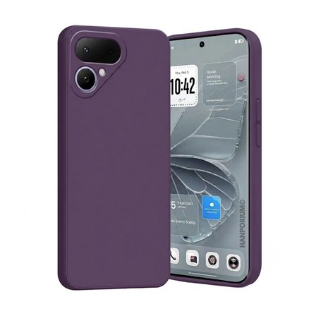 Tecno Pova Curve 2 5G Uyumlu Silikon Kılıf - Pastel Renk Tonu Kamera Korumalı Esnek Kapak - Mor