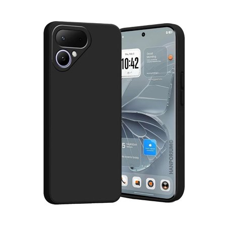 Tecno Pova Curve 2 5G Uyumlu Silikon Kılıf - Pastel Renk Tonu Kamera Korumalı Esnek Kapak - Siyah