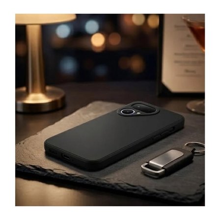 Tecno Pova Curve 2 5G Uyumlu Silikon Kılıf - Pastel Renk Tonu Kamera Korumalı Esnek Kapak - Siyah