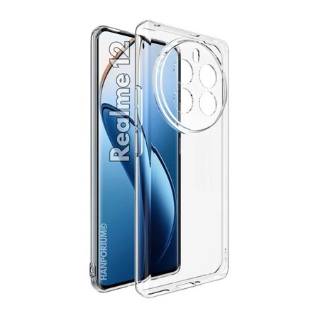 Realme 12 4G Uyumlu Silikon Kılıf - Pastel Renk Tonu Kamera Korumalı Esnek Kapak - Şeffaf