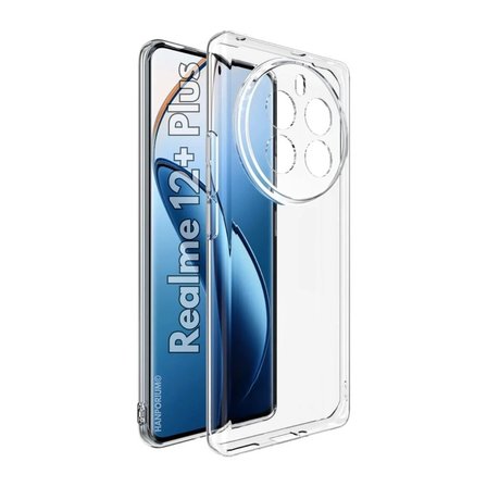 Realme 12 Plus Uyumlu Silikon Kılıf - Pastel Renk Tonu Kamera Korumalı Esnek Kapak - Şeffaf
