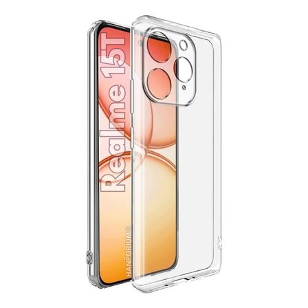 Realme 15T Uyumlu Silikon Kılıf - Pastel Renk Tonu Kamera Korumalı Esnek Kapak - Şeffaf