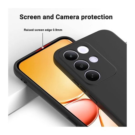 Realme C85 Uyumlu Silikon Kılıf - Pastel Renk Tonu Kamera Korumalı Esnek Kapak - Şeffaf