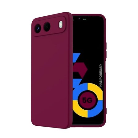 Tecno Spark 40 5G Uyumlu Silikon Kılıf - Pastel Renk Tonu Kamera Korumalı Esnek Kapak - Mürdüm