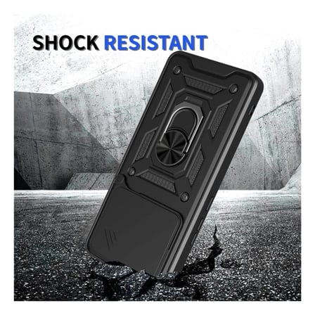 Vivo V60 Uyumlu Tank Kılıf - Yüzüklü Standlı Extra Darbe Koruma Zırhlı Outdoor Kapak Lacivert