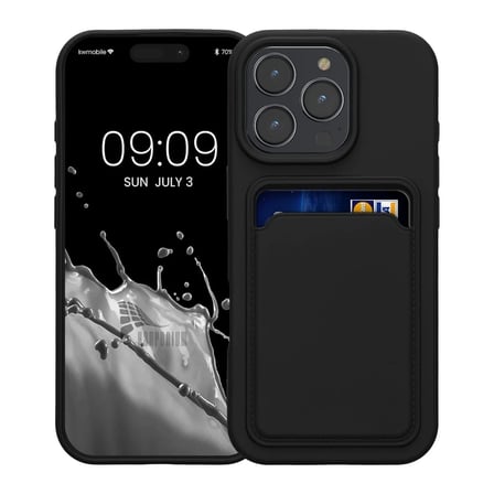 iPhone 16 Pro Max Uyumlu Kartlıklı Silikon Kılıf Kamera Korumalı Esnek Pastel Kapak-Lila