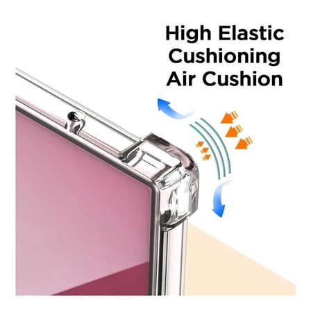 Samsung Galaxy Z Fold 5 Uyumlu Silikon Kılıf Köşe Korumalı Kablosuz Şarj Destekli 2 Parça Kılıf