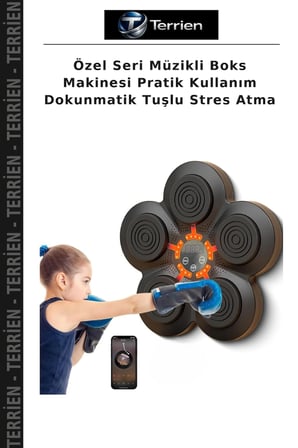 Özel Seri Müzikli Boks Makinesi Pratik Kullanım Dokunmatik Tuşlu Stres Atma