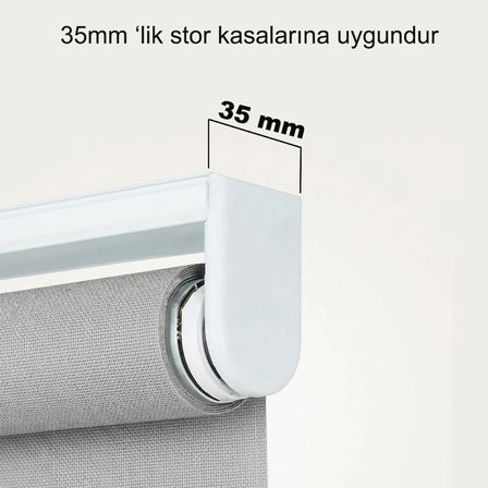ALETÇANTAM STOR ZEBRA PERDE MONTAJ APARATI (10'LU_PAKET) PLASTİK 3,5cm