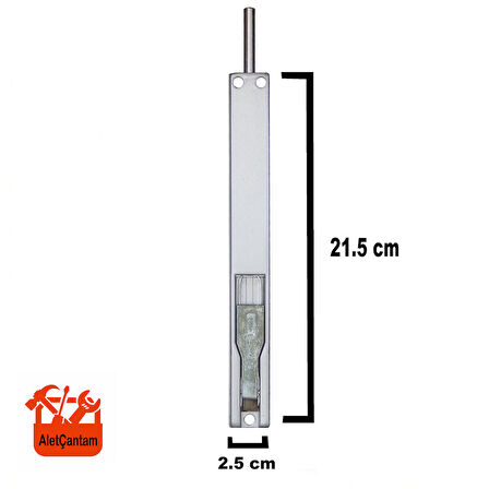 Alüminyum Kapı Sürgüsü Merpo Kilitleme Sürgü 21cm