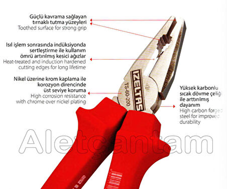 Izeltaş Opak Pense 160 Mm Kombine Pense