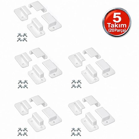 Aletçantam Pencere Sineklik Montaj Aparatı (5 Takım Set) +Vida