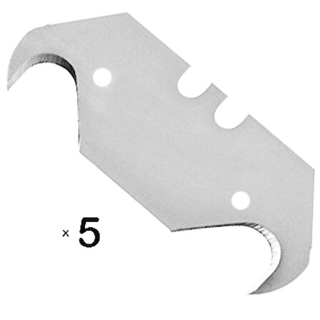 Çengelli Kancalı Maket Bıçağı Yedek Ağız Uç 5'Li Paket