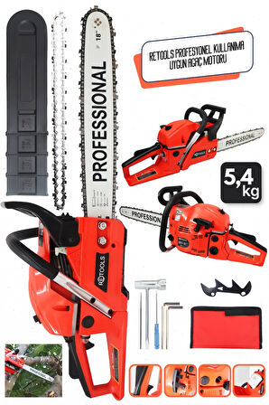 RETOOLS BENZİNLİ TESTERE 52CC  2400W