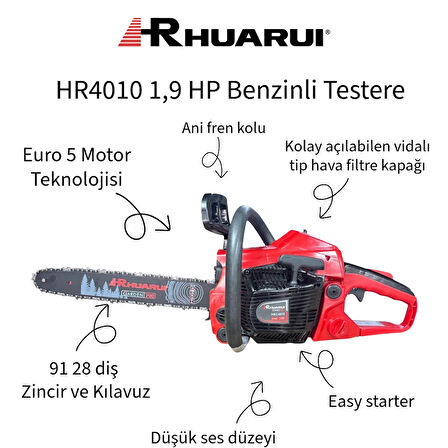 Rhuaruı HRC 4010 1,9 HP Benzinli Testere