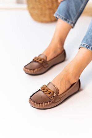 Comfy HAREKET STORE Kadın Renkli Zincir Tokalı Babet