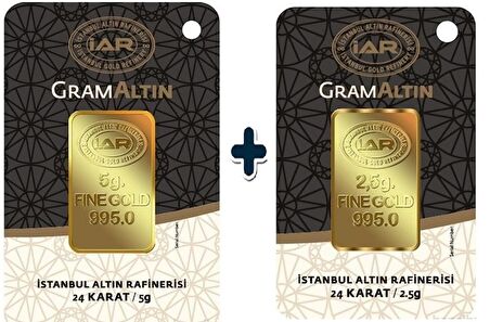 7.5 gr IAR Gram Külçe Altın