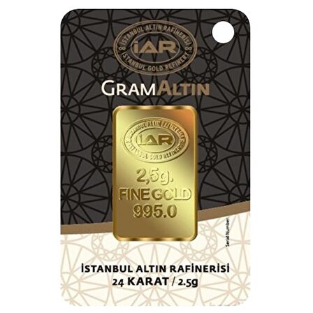 2.5 gr IAR Gram Külçe Altın 