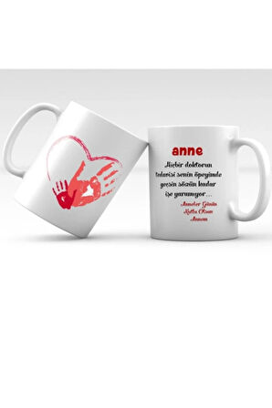 Anneler Gününe Özel|Anneniz İçin Kişiselleştirilebilir Hediye Kupa Bardak