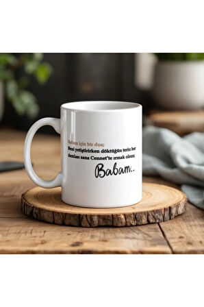 Babalar Gününe Özel|Babanız İçin Kişiselleştirilebilir Hediye Kupa Bardak