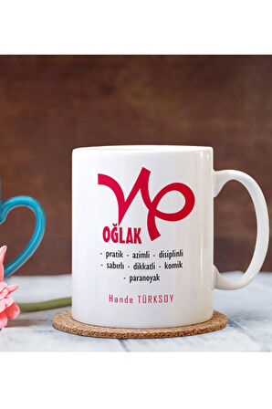 Kişiye Özel| Kişiselleştirilebilir Oğlak Burcu Hediye Kupa Bardak