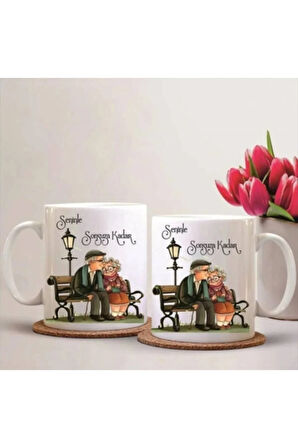 Sevgililer Gününe Özel| Kişiselleştirilebilir 14 Şubat Hediye Çift Kupa Bardak Seti