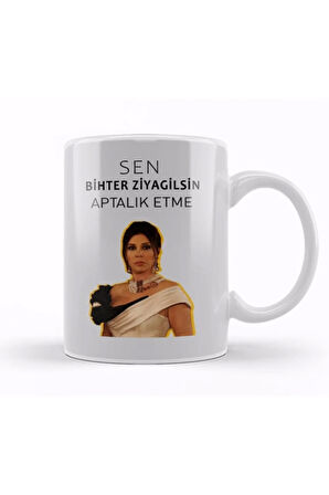 Aşk-ı Memnu Aptallık Etme Tasarımlı Hediye Kupa Bardak