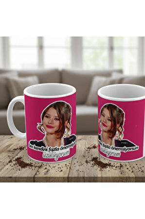 Aşk-ı Memnu Önemsiyorsun Tasarımlı Hediye Kupa Bardak