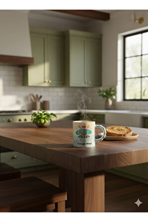 Kişiye Özel Baskılı Flowly Kişiselleştirilebilen Mavi Kupa Bardak