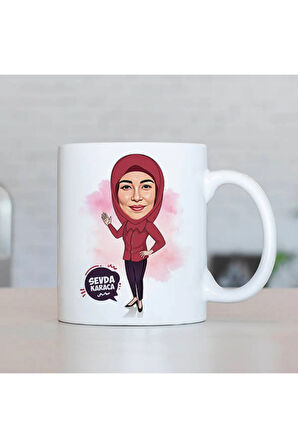 Sevgileye-Arkadaşa Özel Hediyelik|Kişiselleştirilebilir Karikatür Hediye Kupa Bardak